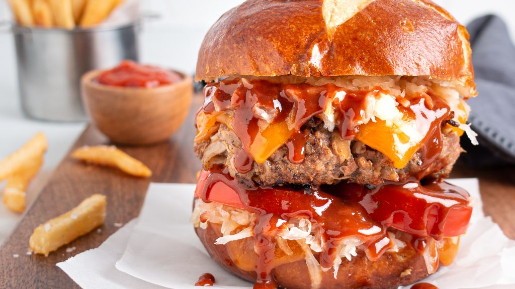 Barbecue Kraut Burger