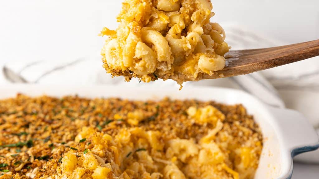 Frank's Kraut Mac & Beer Cheese Casserole