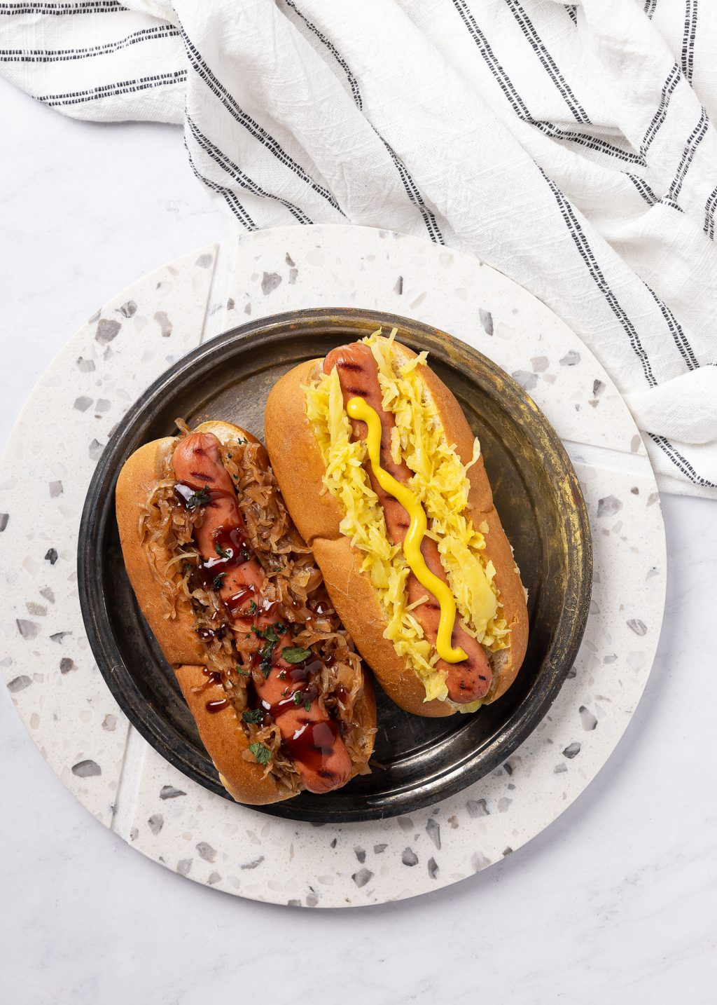 Classic Grilled Hot Dogs with Frank's Kraut Flavors