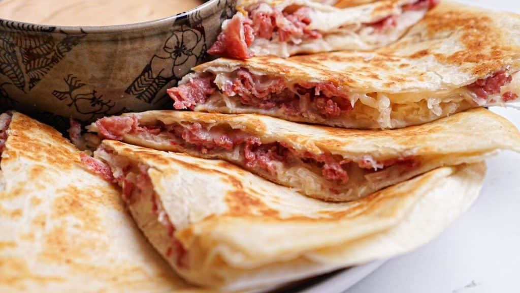 Reuben Quesadillas