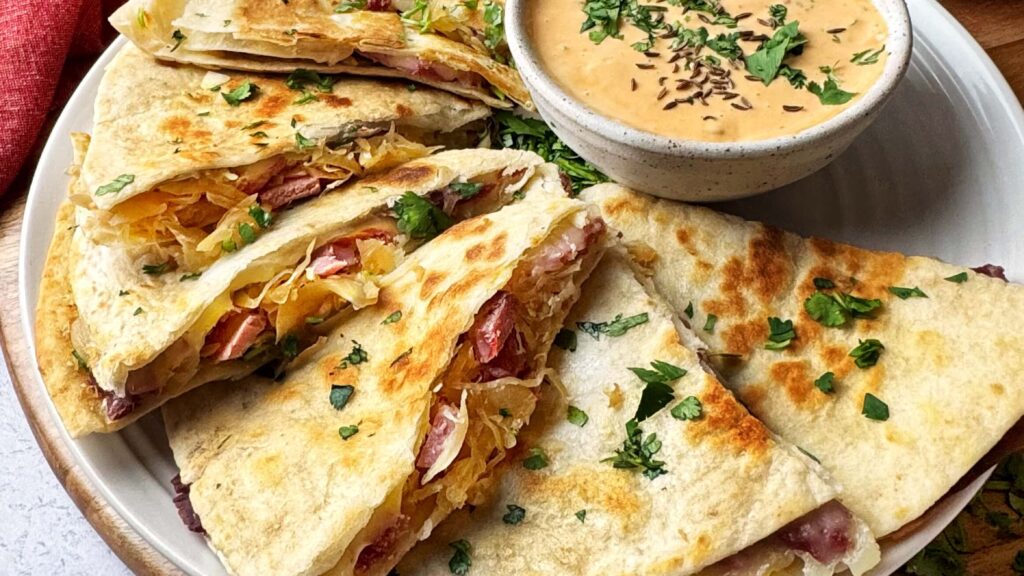 BBQ Reuben Quesadilla