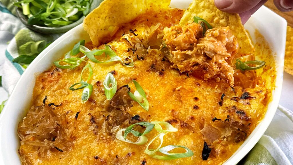 BBQ Kraut Buffalo Chicken Dip