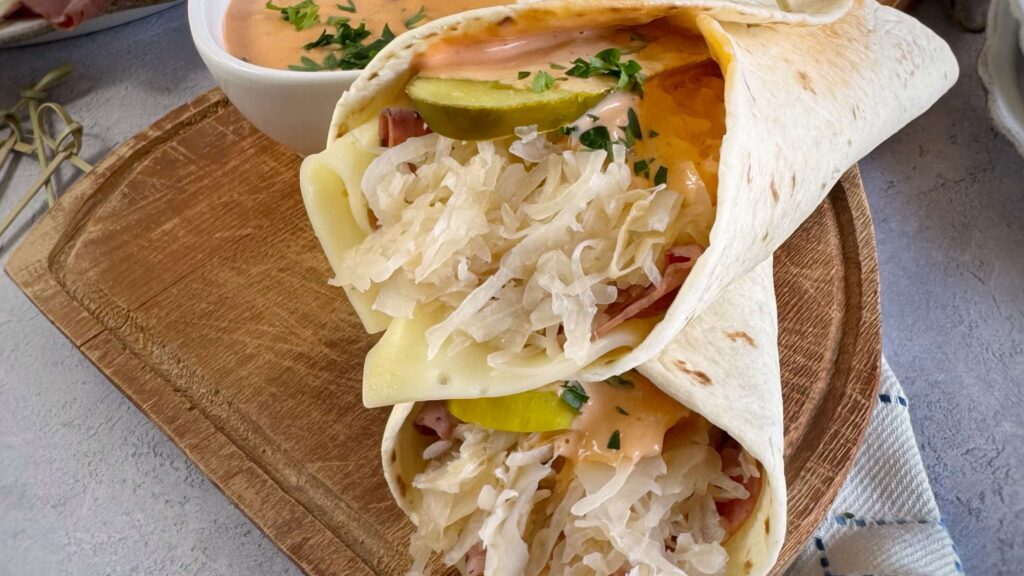 Reuben Snack Wraps