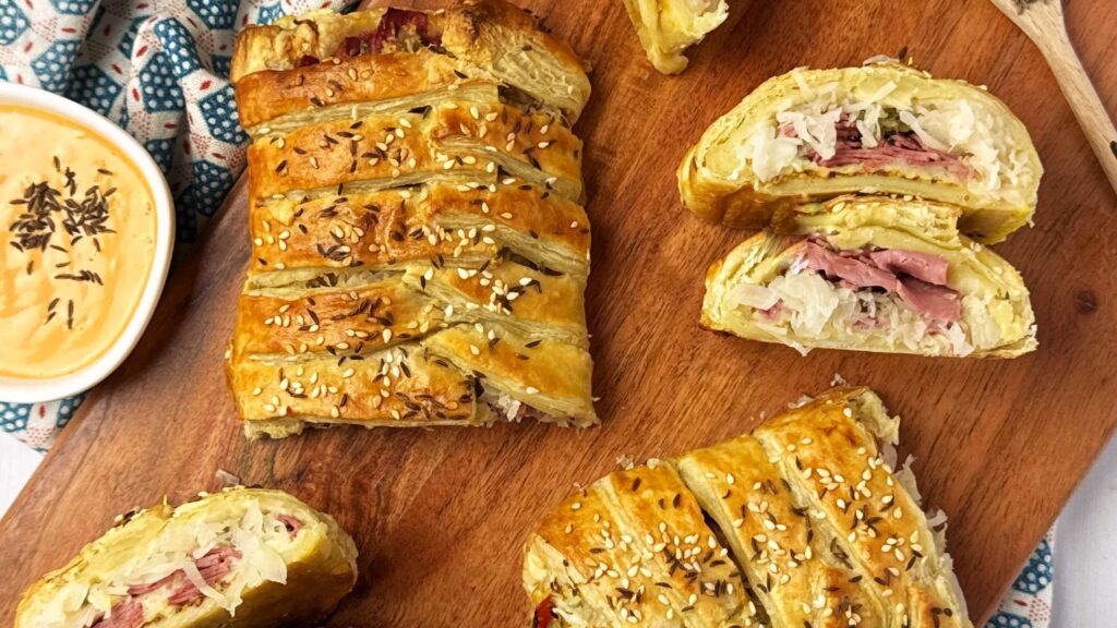 Reuben Strudel with Frank’s Kraut